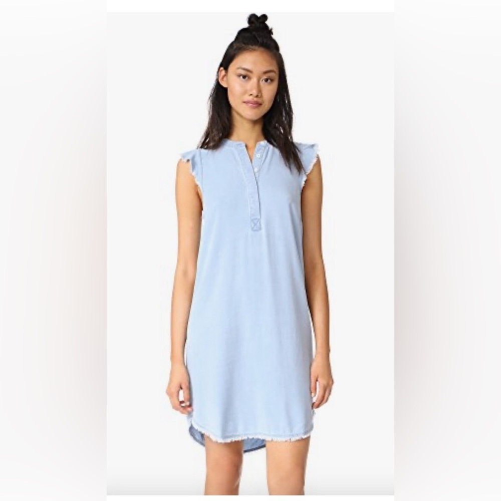 Splendid NWT Sky Blue Cap Sleeve T-Shirt Dress Size L
